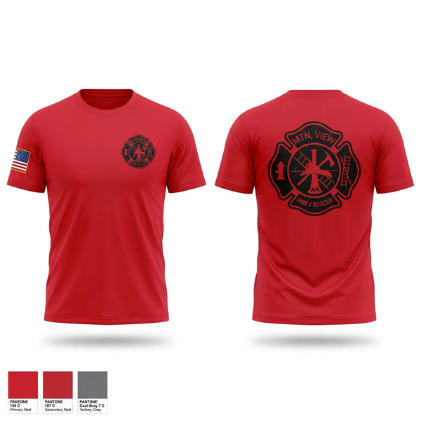 Short Sleeve Performance Shirt, Mountain View Fire Department, Fire Department, Teamtime, Team time, sublimation, custom sports apparel, team uniforms, spirit wear, spiritwear, sports uniforms, custom shirts, team store, custom team store, fundraiser sports, apparel fundraiser