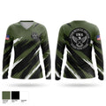 Veterans Motorcycle Association Women's Long Sleeve V-neck Shirt - 1