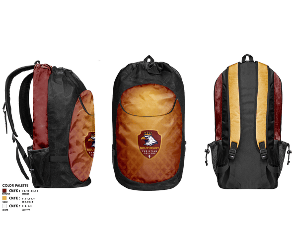 Gear Bag, Southeast Christian College, Men's Basketball, Teamtime, Team time, sublimation, custom sports apparel, team uniforms, spirit wear, spiritwear, sports uniforms, custom shirts, team store, custom team store, fundraiser sports, apparel fundraiser