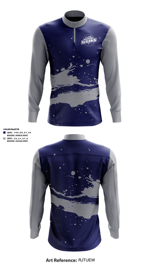 Quarter Zip Jacket, Hawks, , Teamtime, Team time, sublimation, custom sports apparel, team uniforms, spirit wear, spiritwear, sports uniforms, custom shirts, team store, custom team store, fundraiser sports, apparel fundraiser