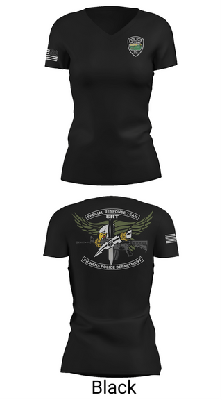 Womens Short Sleeve Vneck Shirt, Pickens Police Department Special Response Team, Police, Teamtime, Team time, sublimation, custom sports apparel, team uniforms, spirit wear, spiritwear, sports uniforms, custom shirts, team store, custom team store, fundraiser sports, apparel fundraiser