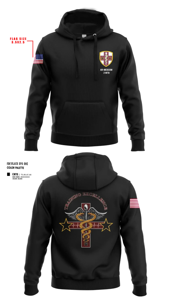 Hoodie, 2nd Medical Training Brigade, Army, Teamtime, Team time, sublimation, custom sports apparel, team uniforms, spirit wear, spiritwear, sports uniforms, custom shirts, team store, custom team store, fundraiser sports, apparel fundraiser