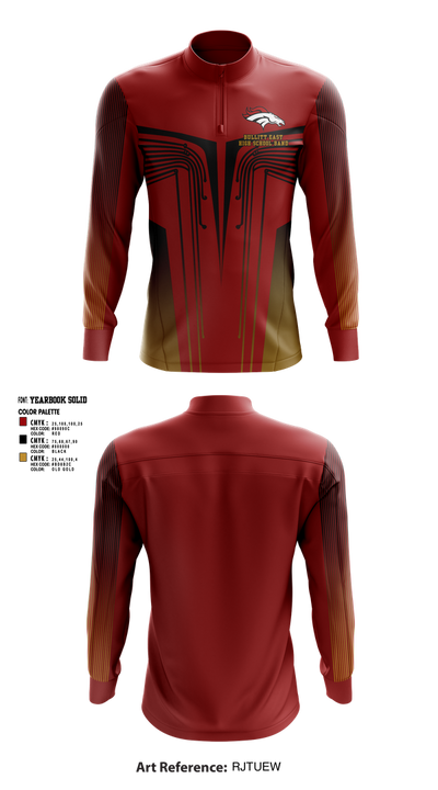 Bullitt East High School Band 45742333 Quarter Zip Jacket - 1
