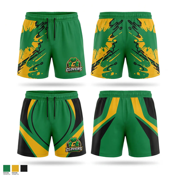 Athletic Shorts With Pockets, Clovers Lacrosse Club, Men's Lacrosse, Teamtime, Team time, sublimation, custom sports apparel, team uniforms, spirit wear, spiritwear, sports uniforms, custom shirts, team store, custom team store, fundraiser sports, apparel fundraiser