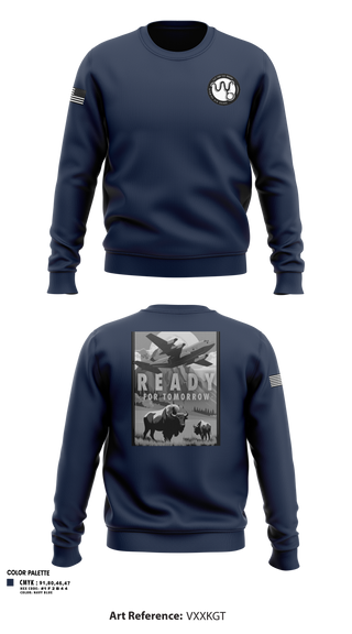 Crew Neck Sweatshirt, 153rd R&R, Air Force, Teamtime, Team time, sublimation, custom sports apparel, team uniforms, spirit wear, spiritwear, sports uniforms, custom shirts, team store, custom team store, fundraiser sports, apparel fundraiser