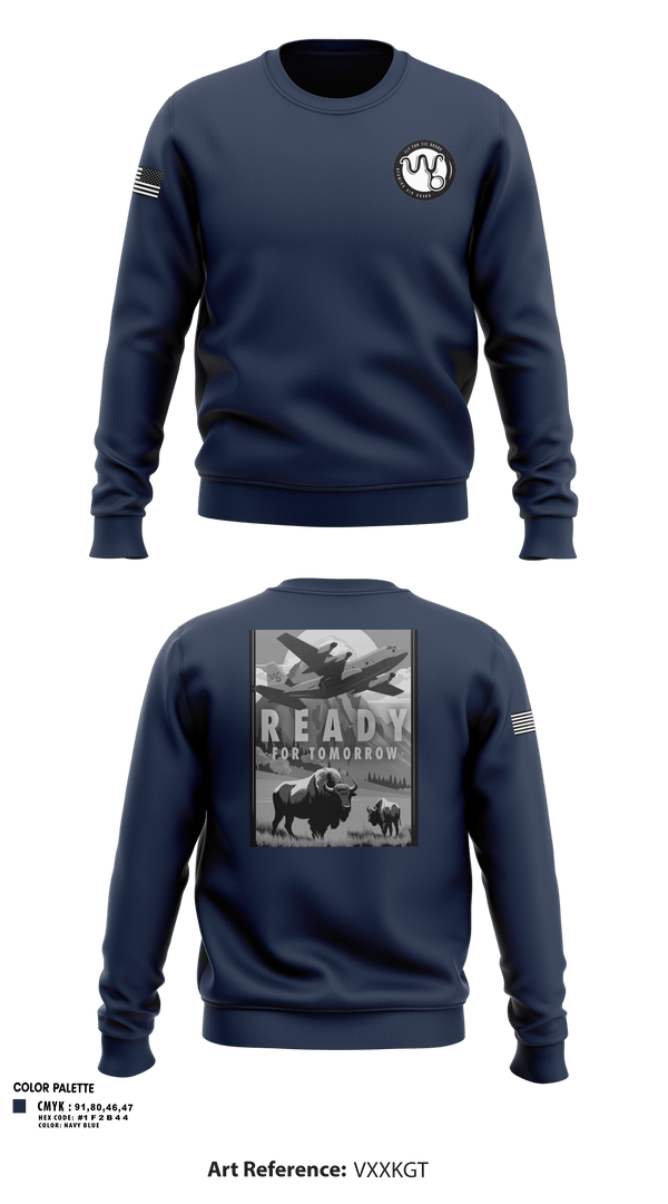 Crew Neck Sweatshirt, 153rd R&R, Air Force, Teamtime, Team time, sublimation, custom sports apparel, team uniforms, spirit wear, spiritwear, sports uniforms, custom shirts, team store, custom team store, fundraiser sports, apparel fundraiser