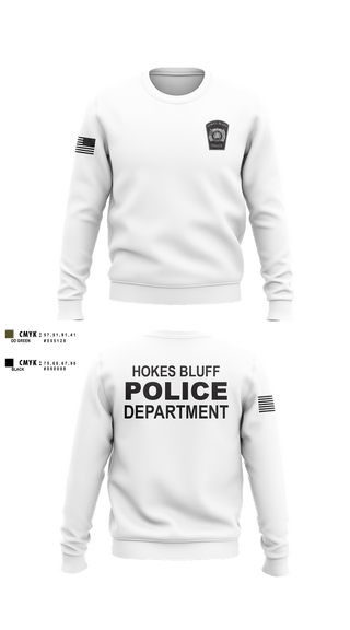Crew Neck Sweatshirt, HOKES BLUFF POLICE DEPARTMENT, Police, Teamtime, Team time, sublimation, custom sports apparel, team uniforms, spirit wear, spiritwear, sports uniforms, custom shirts, team store, custom team store, fundraiser sports, apparel fundraiser