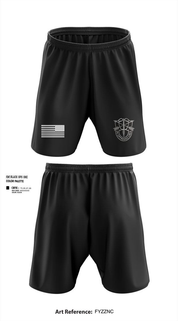 Athletic Shorts With Pockets, 1st Battalion, 1st Special Forces Group (Airborne), Army, Teamtime, Team time, sublimation, custom sports apparel, team uniforms, spirit wear, spiritwear, sports uniforms, custom shirts, team store, custom team store, fundraiser sports, apparel fundraiser