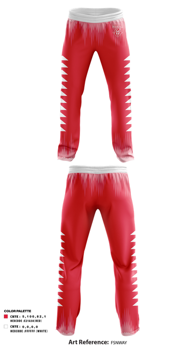 Elkmont Red Devils 92799847 Sweatpants - 1