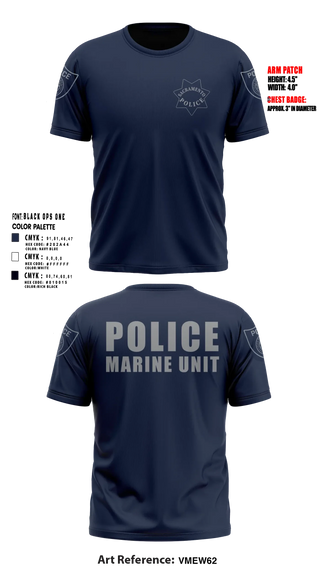 Short Sleeve Performance Shirt, Sacramento Police Marine Unit, Police, Teamtime, Team time, sublimation, custom sports apparel, team uniforms, spirit wear, spiritwear, sports uniforms, custom shirts, team store, custom team store, fundraiser sports, apparel fundraiser