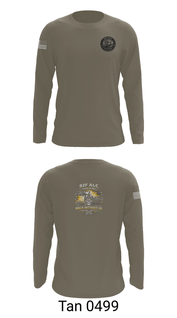 Long Sleeve Performance Shirt, 92F ALC, National Guard, Teamtime, Team time, sublimation, custom sports apparel, team uniforms, spirit wear, spiritwear, sports uniforms, custom shirts, team store, custom team store, fundraiser sports, apparel fundraiser