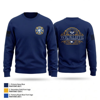 Crew Neck Sweatshirt, WICKLIFFE CITY FIRE DEPARTMENT, Fire Department, Teamtime, Team time, sublimation, custom sports apparel, team uniforms, spirit wear, spiritwear, sports uniforms, custom shirts, team store, custom team store, fundraiser sports, apparel fundraiser