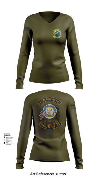 Womens Long Sleeve Vneck Shirt, HC11, Navy, Teamtime, Team time, sublimation, custom sports apparel, team uniforms, spirit wear, spiritwear, sports uniforms, custom shirts, team store, custom team store, fundraiser sports, apparel fundraiser