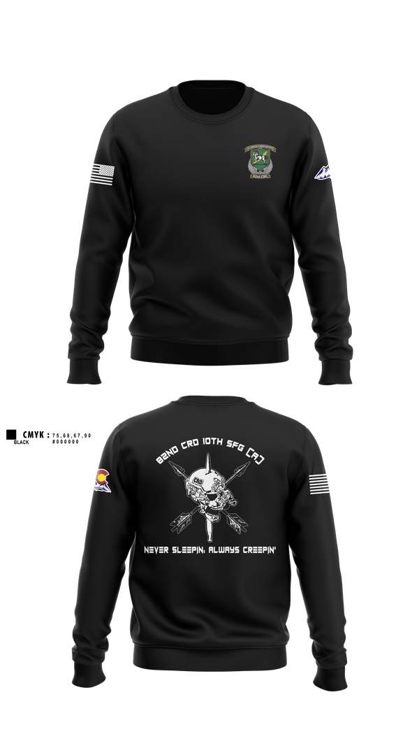 Crew Neck Sweatshirt, 82nd CRD, Army, Teamtime, Team time, sublimation, custom sports apparel, team uniforms, spirit wear, spiritwear, sports uniforms, custom shirts, team store, custom team store, fundraiser sports, apparel fundraiser