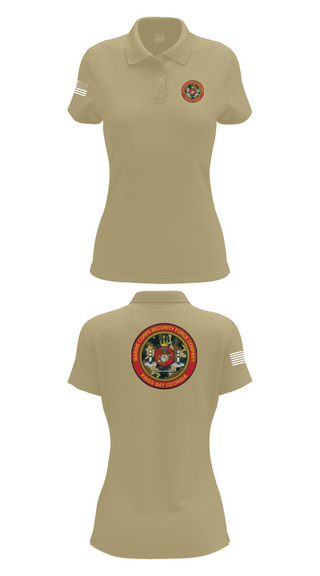 Womens Short Sleeve Performance Polo, Marine Corps Security Forces Battalion, , Teamtime, Team time, sublimation, custom sports apparel, team uniforms, spirit wear, spiritwear, sports uniforms, custom shirts, team store, custom team store, fundraiser sports, apparel fundraiser