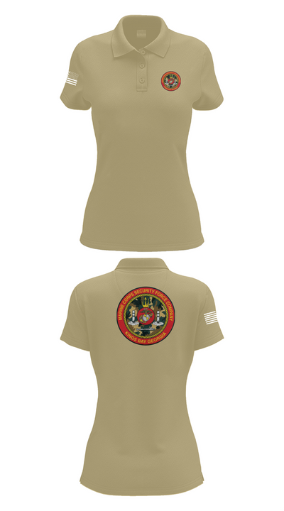 Marine Corps Security Forces Battalion 39264653 Women's Short Sleeve Performance Polo  - 90