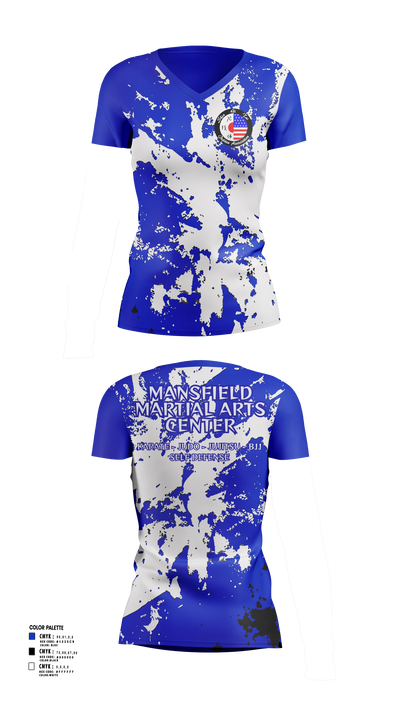 Mansfield Martial Arts Center Women's Short Sleeve V-neck Shirt - 4