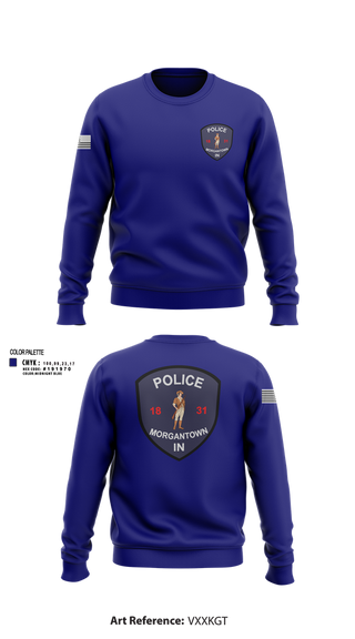 Crew Neck Sweatshirt, Morgantown Police Department, Police, Teamtime, Team time, sublimation, custom sports apparel, team uniforms, spirit wear, spiritwear, sports uniforms, custom shirts, team store, custom team store, fundraiser sports, apparel fundraiser