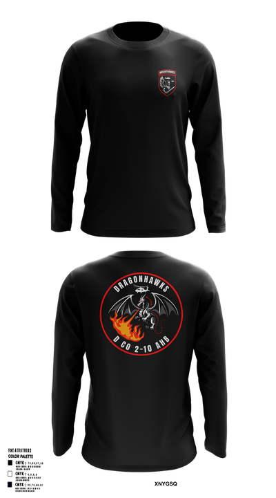 2-10 AHB Knighthawks Long Sleeve Performance Shirt 3