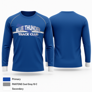 Long Sleeve Performance Shirt, Blue Thunder, Track & Field, Teamtime, Team time, sublimation, custom sports apparel, team uniforms, spirit wear, spiritwear, sports uniforms, custom shirts, team store, custom team store, fundraiser sports, apparel fundraiser