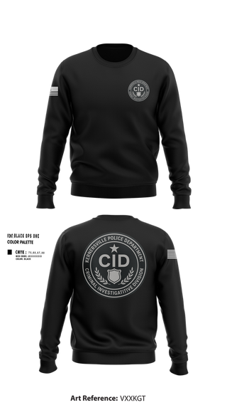 Crew Neck Sweatshirt, Kernersville Police Department Criminal Investigative Division, Police, Teamtime, Team time, sublimation, custom sports apparel, team uniforms, spirit wear, spiritwear, sports uniforms, custom shirts, team store, custom team store, fundraiser sports, apparel fundraiser