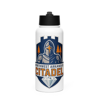 Northwest Arkansas Citadel 63314018 Stainless Steel Water Bottle with a Straw Lid