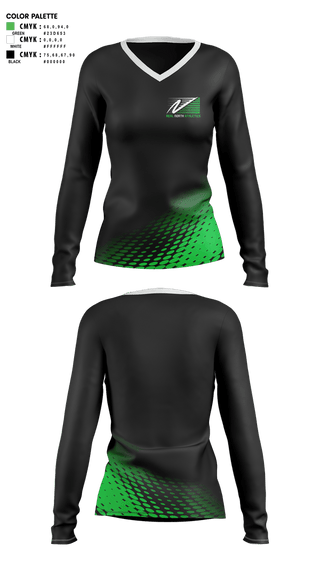 Womens Long Sleeve Vneck Shirt, Real North Athletics, Cross Country, Teamtime, Team time, sublimation, custom sports apparel, team uniforms, spirit wear, spiritwear, sports uniforms, custom shirts, team store, custom team store, fundraiser sports, apparel fundraiser