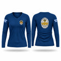 Hackleburg Police Department Women's Long Sleeve V-neck Shirt - 1