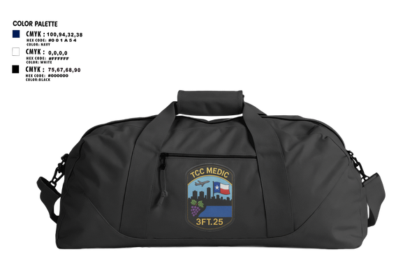 Duffle Bag, TCC Paramedic Class 3FT.25, , Teamtime, Team time, sublimation, custom sports apparel, team uniforms, spirit wear, spiritwear, sports uniforms, custom shirts, team store, custom team store, fundraiser sports, apparel fundraiser