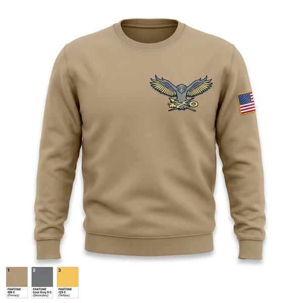 Crew Neck Sweatshirt, 72 ISRS, Space Force, Teamtime, Team time, sublimation, custom sports apparel, team uniforms, spirit wear, spiritwear, sports uniforms, custom shirts, team store, custom team store, fundraiser sports, apparel fundraiser