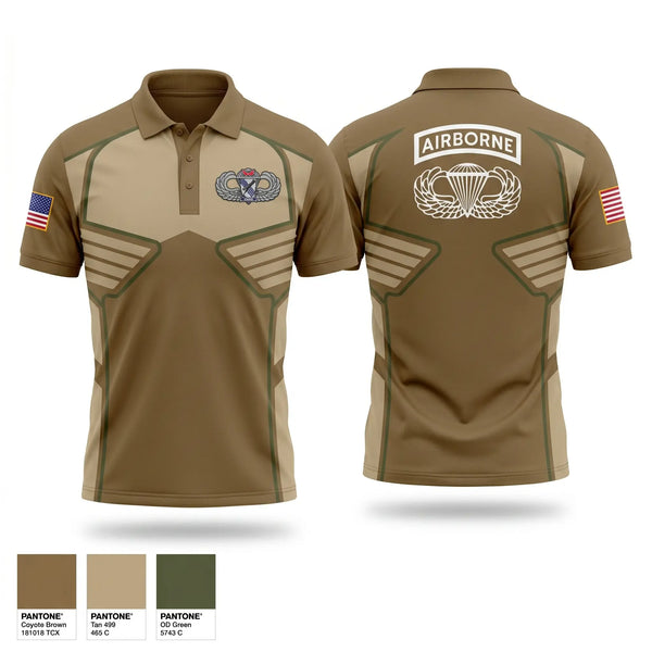 Short Sleeve Performance Polo, 1-505th PIR 82nd airborne, Army, Teamtime, Team time, sublimation, custom sports apparel, team uniforms, spirit wear, spiritwear, sports uniforms, custom shirts, team store, custom team store, fundraiser sports, apparel fundraiser