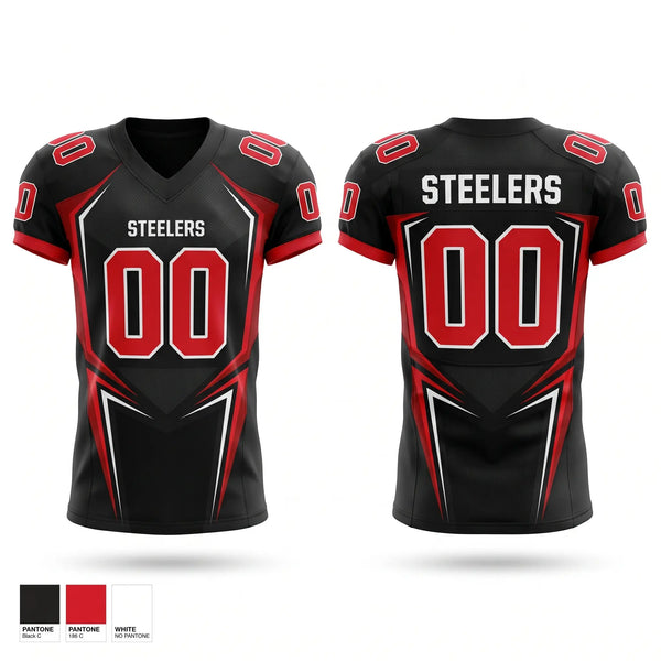 Football Jersey, STEELERS, , Teamtime, Team time, sublimation, custom sports apparel, team uniforms, spirit wear, spiritwear, sports uniforms, custom shirts, team store, custom team store, fundraiser sports, apparel fundraiser