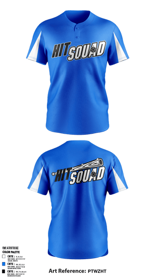 HITSQUAD 19070358 Two Button Softball Jersey - 2