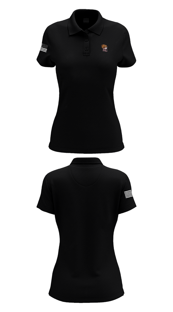 Womens Short Sleeve Performance Polo, Eau Claire Middle School Volleyball, Women's Volleyball, Teamtime, Team time, sublimation, custom sports apparel, team uniforms, spirit wear, spiritwear, sports uniforms, custom shirts, team store, custom team store, fundraiser sports, apparel fundraiser