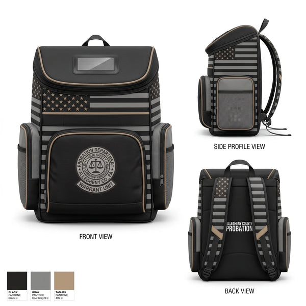 Gear Bag, Allegheny County Juvenile Probation Warrant Unit, Police, Teamtime, Team time, sublimation, custom sports apparel, team uniforms, spirit wear, spiritwear, sports uniforms, custom shirts, team store, custom team store, fundraiser sports, apparel fundraiser