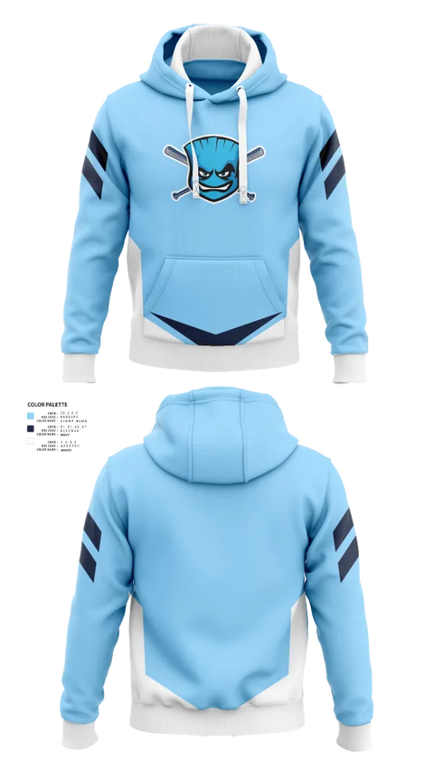 Hoodie, Blue Sox, Baseball, Teamtime, Team time, sublimation, custom sports apparel, team uniforms, spirit wear, spiritwear, sports uniforms, custom shirts, team store, custom team store, fundraiser sports, apparel fundraiser
