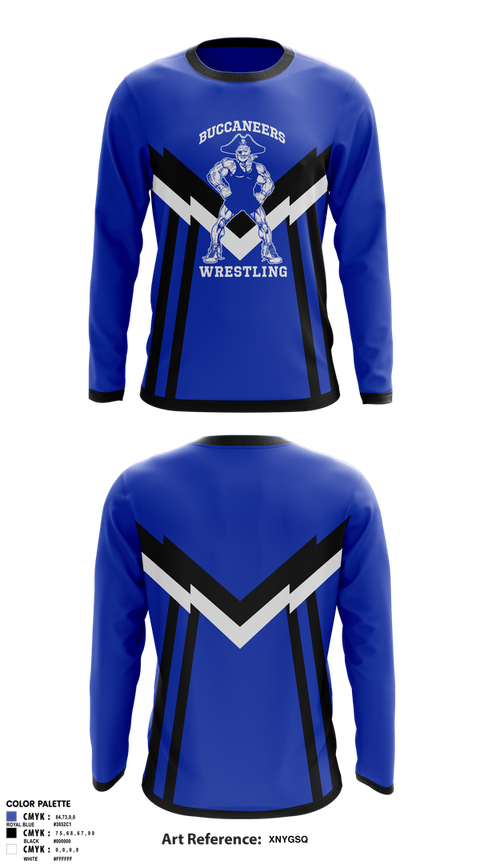 Long Sleeve Performance Shirt, Buccaneers, Wrestling, Teamtime, Team time, sublimation, custom sports apparel, team uniforms, spirit wear, spiritwear, sports uniforms, custom shirts, team store, custom team store, fundraiser sports, apparel fundraiser