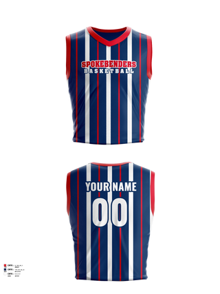 Mens Basketball Jersey, Spokebenders, Men's Basketball, Teamtime, Team time, sublimation, custom sports apparel, team uniforms, spirit wear, spiritwear, sports uniforms, custom shirts, team store, custom team store, fundraiser sports, apparel fundraiser