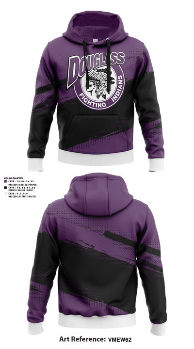 Douglass Fighting Indians Cheer 4688146 Hoodie - 1
