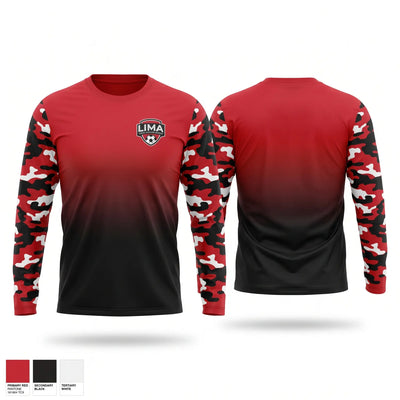 Lima Area Adult Soccer Long Sleeve Performance Shirt 1