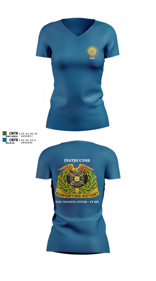 Women's Short Sleeve Vneck Shirt, 80th TC, TTC-Dix, Army, Teamtime, Team time, sublimation, custom sports apparel, team uniforms, spirit wear, spiritwear, sports uniforms, custom shirts, team store, custom team store, fundraiser sports, apparel fundraiser