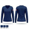 Station 54 Springwater Fire Department 23346833 Women's Long Sleeve V-neck Shirt - 1