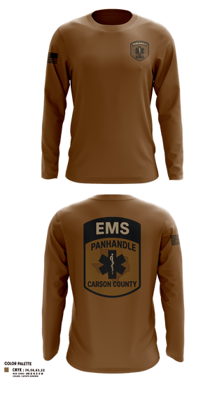 Long Sleeve Performance Shirt, Panhandle EMSPanhandle EMS, Fire Department, Teamtime, Team time, sublimation, custom sports apparel, team uniforms, spirit wear, spiritwear, sports uniforms, custom shirts, team store, custom team store, fundraiser sports, apparel fundraiser