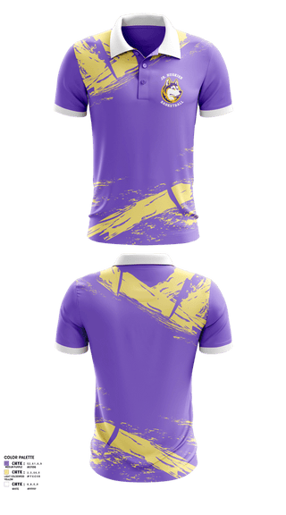 Short Sleeve Performance Polo, Washington Middle School Jr. Huskies, Men's Basketball, Teamtime, Team time, sublimation, custom sports apparel, team uniforms, spirit wear, spiritwear, sports uniforms, custom shirts, team store, custom team store, fundraiser sports, apparel fundraiser