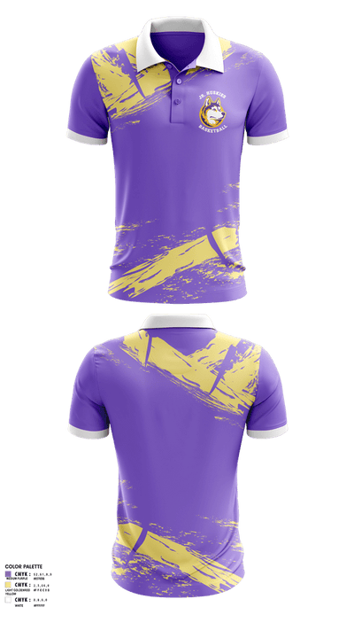 Washington Middle School Jr. Huskies 92271142 Short Sleeve Performance Polo - 1