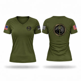 Womens Short Sleeve Vneck Shirt, MSST New Orleans Engineering Support, Coast Guard, Teamtime, Team time, sublimation, custom sports apparel, team uniforms, spirit wear, spiritwear, sports uniforms, custom shirts, team store, custom team store, fundraiser sports, apparel fundraiser