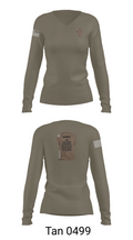 FMS 4 61210303 Women's Long Sleeve V-neck Shirt - 73