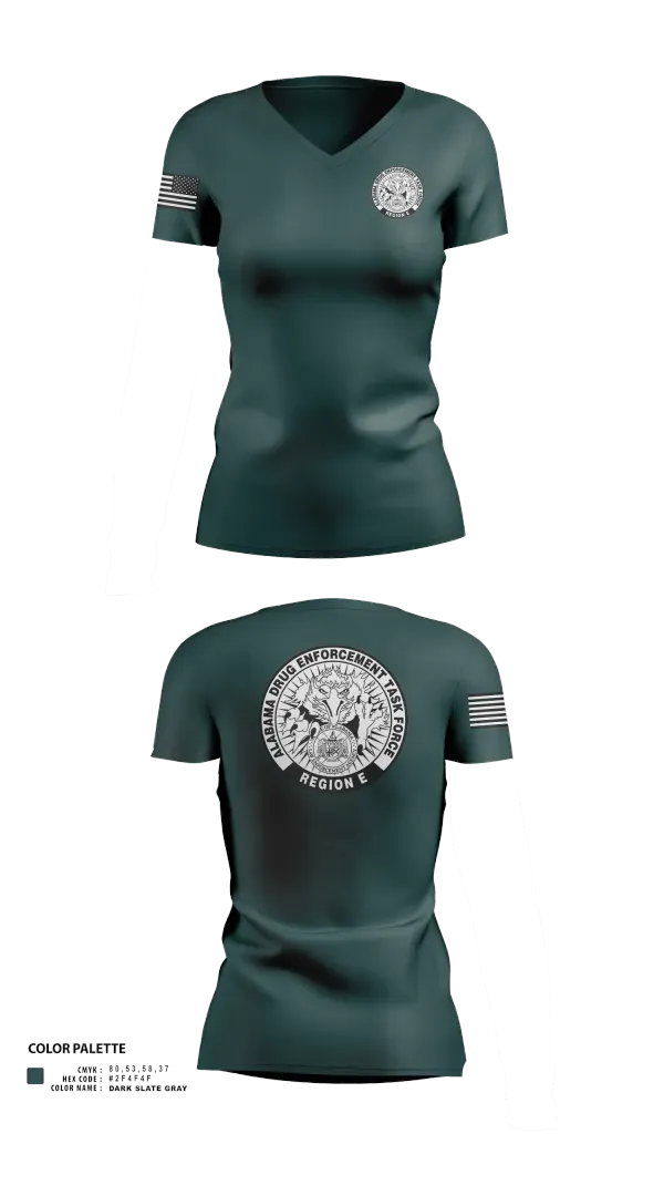 Womens Short Sleeve Vneck Shirt, Alabama Drug Enforcement Task Force, Police, Teamtime, Team time, sublimation, custom sports apparel, team uniforms, spirit wear, spiritwear, sports uniforms, custom shirts, team store, custom team store, fundraiser sports, apparel fundraiser