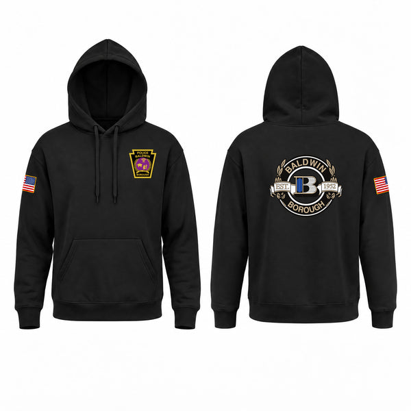 Hoodie, Baldwin Borough Police Department, Police, Teamtime, Team time, sublimation, custom sports apparel, team uniforms, spirit wear, spiritwear, sports uniforms, custom shirts, team store, custom team store, fundraiser sports, apparel fundraiser