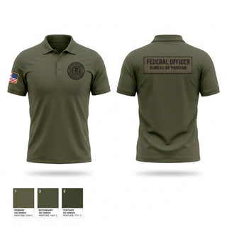 Short Sleeve Performance Polo, Federal bureau of prions, Police, Teamtime, Team time, sublimation, custom sports apparel, team uniforms, spirit wear, spiritwear, sports uniforms, custom shirts, team store, custom team store, fundraiser sports, apparel fundraiser